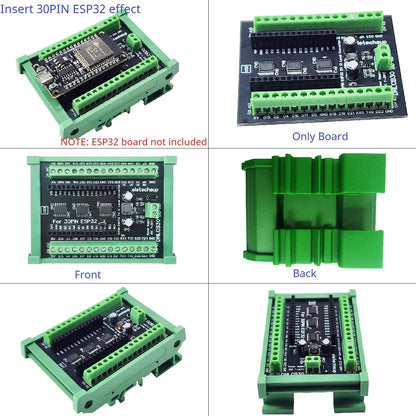 DNLCB30 1MHz Bidirectional Level Converter DIN Rail Board – 3.3V/5V LvTTL to TTL IO Shifter for ESP32 WROOM-32 Arduino IOT