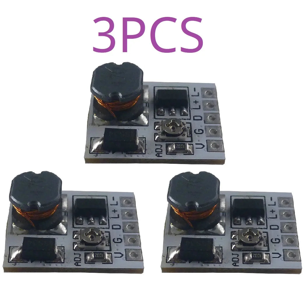 LD24AJTA_MINI 22W LED Driver Module – 6-25V 910mA Adjustable Constant Current Step-Down Converter with 5000:1 PWM Dimming for Arduino