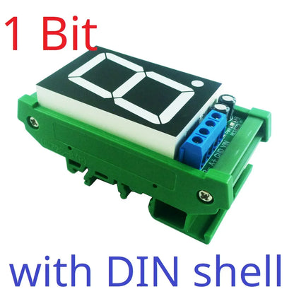 DM18A01 DM18B02 DM18C04 1.8 RS485 Modbus RTU LED Display Module – DC 12V/24V Digital Tube Panel Meter for PLC HMI Industrial Automation