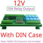 DN23E08/DN24F08 8DI-8AI-8DO IO Expansion Board for Arduino Nano V3.0 – RS485 Modbus RTU PLC Module with 4-20mA/0-10V Analog Input