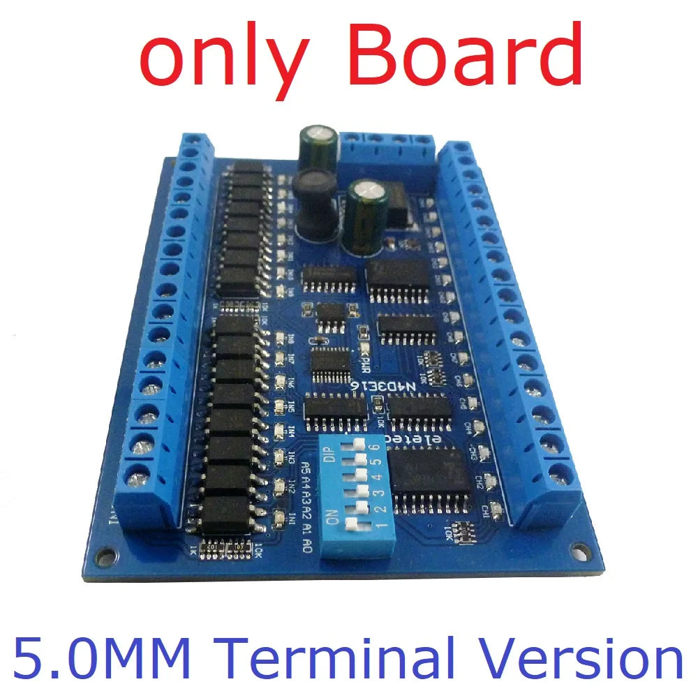 N4D3E16 16DI 16DO RS485 Modbus RTU Remote I/O Module, DC 9V/12V/24V, Digital Switch Control Board for PLC and HMI