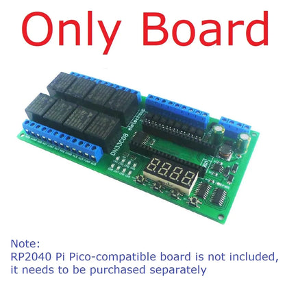 DN33C08 8CH RS485 Modbus RTU Relay Module – Multifunction Timer Expansion Board for Raspberry Pi Pico Simple PLC Python C++