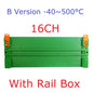 16CH PT100 Temperature Acquisition Module – DC 12/24V RS485 Modbus RTU Collector Board -40°C to +500°C for Industrial Monitoring PTA8E16