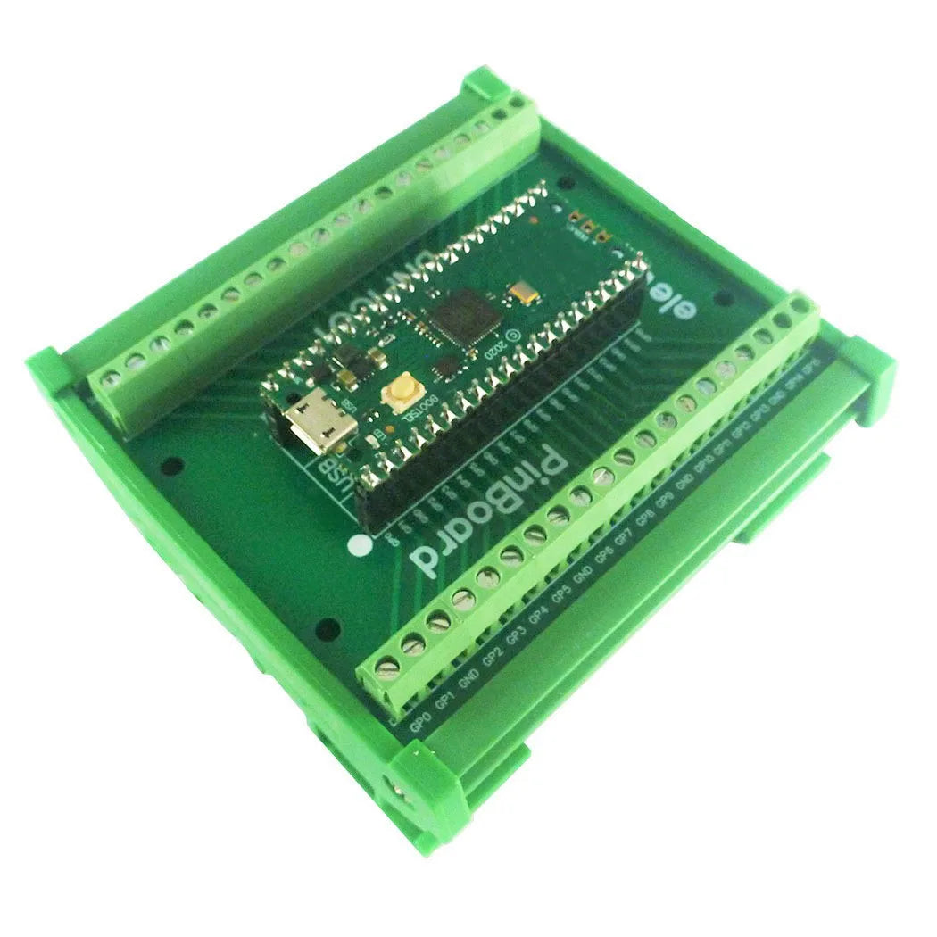 DNPIC01 DIN Rail Mount Screw Terminal Adapter – 3.96mm Breakout Board for Raspberry Pi Pico RP2040 Industrial PLC Automation