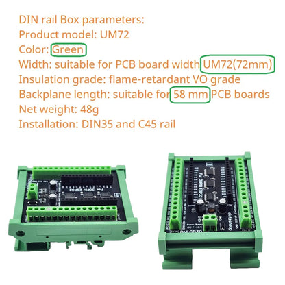 DNLCB30 1MHz Bidirectional Level Converter DIN Rail Board – 3.3V/5V LvTTL to TTL IO Shifter for ESP32 WROOM-32 Arduino IOT