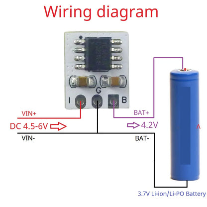 DD08CRMB Portable Mini Lithium Battery Charger Module – BMS 18650/21700/4680 Charging Board with Automatic Recharge & Overcharge Protection for DIY Power Bank