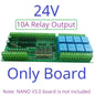 DN23E08/DN24F08 8DI-8AI-8DO IO Expansion Board for Arduino Nano V3.0 – RS485 Modbus RTU PLC Module with 4-20mA/0-10V Analog Input