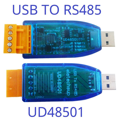 UD23202/UDTTL03 USB to RS485 RS232 TTL Converter – 12V 5V VCC Output Industrial Serial Adapter for PLC HMI PTZ Smart Home Debugging