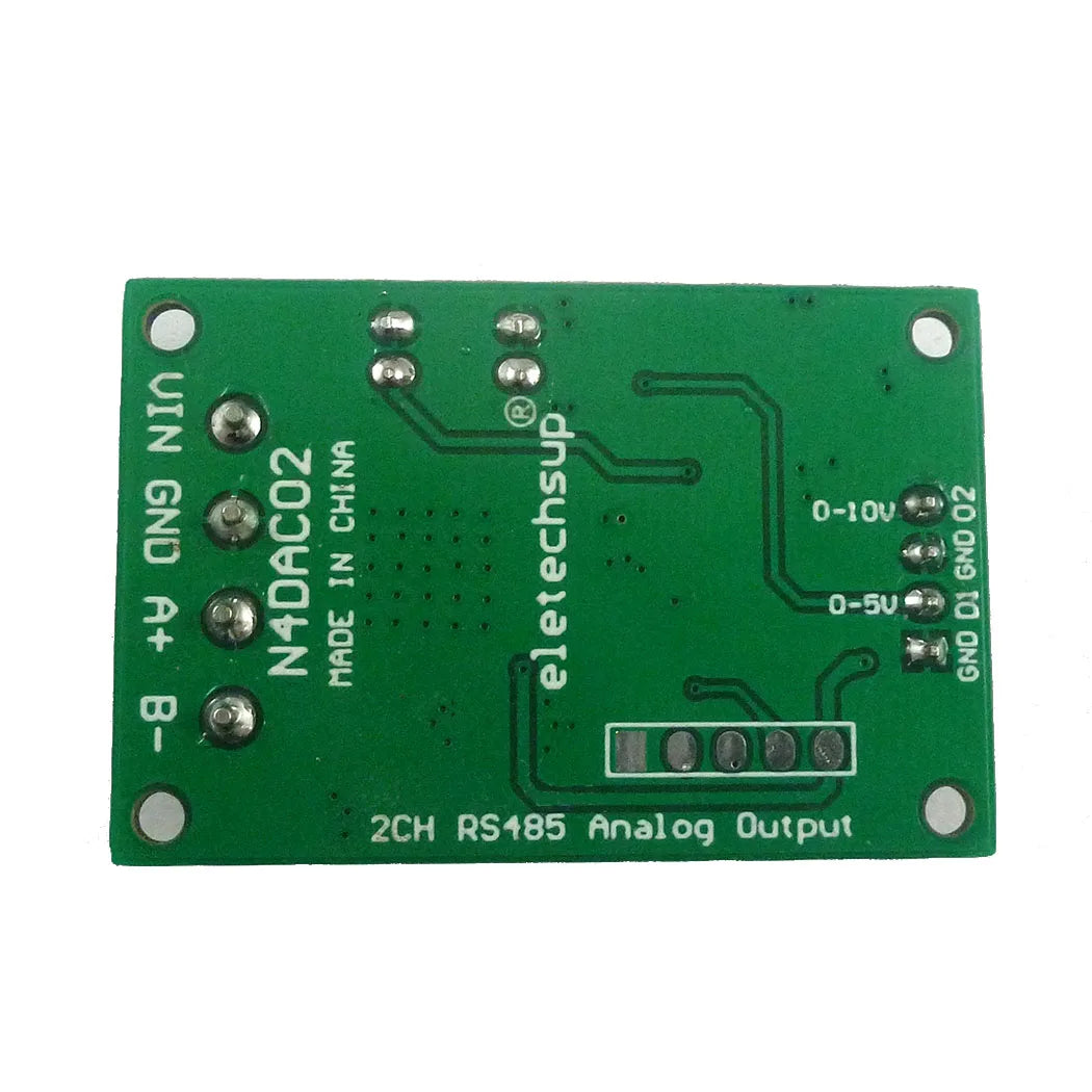 N4DAC02 2CH 0-5V/0-10V DAC Module – RS485 Modbus RTU Voltage Signal Generator with 1% Accuracy for PLC Measuring Instruments