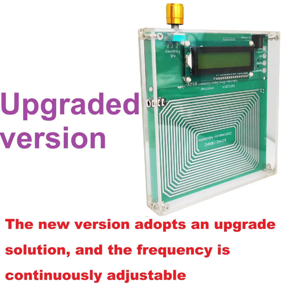SMECD04 Adjustable 7.83 Hz Schumann Resonance Signal Generator, 0.01 Hz–100 kHz with Overvoltage, Overcurrent and Surge Protection