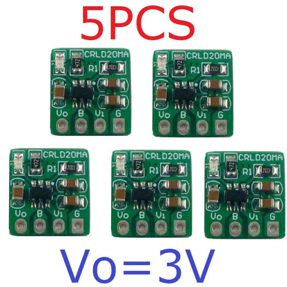 CRLD20MA 2-in-1 Battery Charger & LDO Converter – DC 5V to 4.2V 500mA Charging + 3.7V to 3.3V 250mA Step-Down for 18650 Li-Ion Li-Po