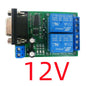 N228D02 2CH RS232 Relay Module – DC 12V/24V DB9 Serial Port Switch Board with 10A Output for PC PLC Motor LED PTZ Control
